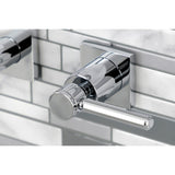 Concord Double-Handle 3-Hole Wall Mount Bathroom Faucet