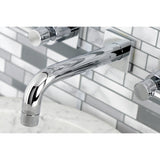 Concord Double-Handle 3-Hole Wall Mount Bathroom Faucet