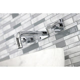 Milano Double-Handle 3-Hole Wall Mount Bathroom Faucet