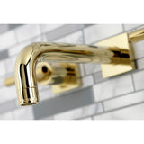 Manhattan Double-Handle 3-Hole Wall Mount Bathroom Faucet