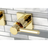 Concord Double-Handle 3-Hole Wall Mount Bathroom Faucet