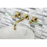 Concord Double-Handle 3-Hole Wall Mount Bathroom Faucet