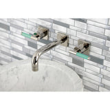 Kaiser Double-Handle 3-Hole Wall Mount Bathroom Faucet