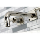 Manhattan Double-Handle 3-Hole Wall Mount Bathroom Faucet