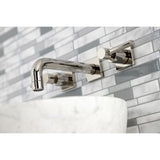 Concord Double-Handle 3-Hole Wall Mount Bathroom Faucet