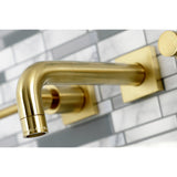 Concord Double-Handle 3-Hole Wall Mount Bathroom Faucet