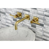 Concord Double-Handle 3-Hole Wall Mount Bathroom Faucet