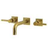 Concord Double-Handle 3-Hole Wall Mount Bathroom Faucet