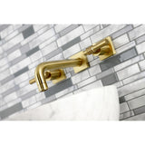 Milano Double-Handle 3-Hole Wall Mount Bathroom Faucet