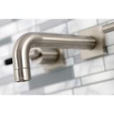 Kaiser Double-Handle 3-Hole Wall Mount Bathroom Faucet