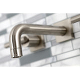 Manhattan Double-Handle 3-Hole Wall Mount Bathroom Faucet