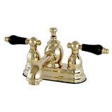 Duchess Double-Handle 3-Hole Deck Mount 4-Inch Centerset Bathroom Faucet with Brass Pop-Up