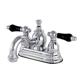 Duchess Double-Handle 3-Hole Deck Mount 4-Inch Centerset Bathroom Faucet with Brass Pop-Up