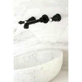 Heirloom Double-Handle 3-Hole Wall Mount Bathroom Faucet