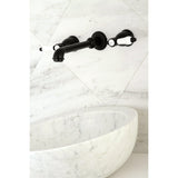 Bel-Air Double-Handle 3-Hole Wall Mount Bathroom Faucet