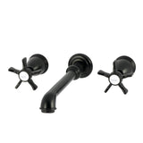 Hamilton Double-Handle 3-Hole Wall Mount Bathroom Faucet