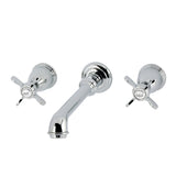 Essex Double-Handle 3-Hole Wall Mount Bathroom Faucet