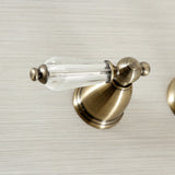 Wilshire Double-Handle 3-Hole Wall Mount Bathroom Faucet