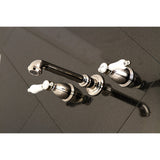 Bel-Air Double-Handle 3-Hole Wall Mount Bathroom Faucet