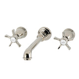 Hamilton Double-Handle 3-Hole Wall Mount Bathroom Faucet