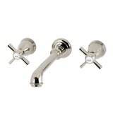 Millennium Double-Handle 3-Hole Wall Mount Bathroom Faucet