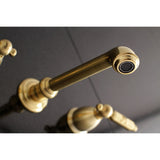 Georgian Double-Handle 3-Hole Wall Mount Bathroom Faucet