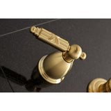 Georgian Double-Handle 3-Hole Wall Mount Bathroom Faucet