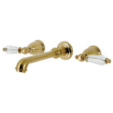 Wilshire Double-Handle 3-Hole Wall Mount Bathroom Faucet