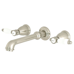 Bel-Air Double-Handle 3-Hole Wall Mount Bathroom Faucet