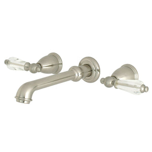 Wilshire Double-Handle 3-Hole Wall Mount Bathroom Faucet