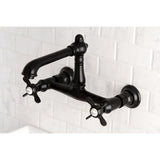 Essex Two-Handle 2-Hole Wall Mount Bathroom Faucet