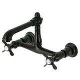 Essex Two-Handle 2-Hole Wall Mount Bathroom Faucet