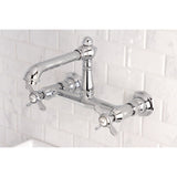 Essex Two-Handle 2-Hole Wall Mount Bathroom Faucet