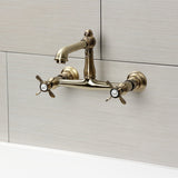 Essex Two-Handle 2-Hole Wall Mount Bathroom Faucet