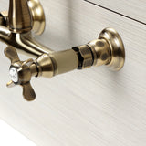 Essex Two-Handle 2-Hole Wall Mount Bathroom Faucet