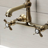 Essex Two-Handle 2-Hole Wall Mount Bathroom Faucet