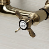 Essex Two-Handle 2-Hole Wall Mount Bathroom Faucet