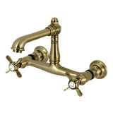 Essex Two-Handle 2-Hole Wall Mount Bathroom Faucet