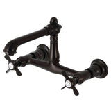 Essex Two-Handle 2-Hole Wall Mount Bathroom Faucet