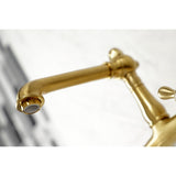 English Country Two-Handle 2-Hole Wall Mount Bathroom Faucet