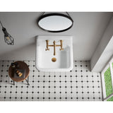 English Country Two-Handle 2-Hole Wall Mount Bathroom Faucet