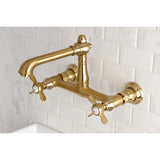 Essex Two-Handle 2-Hole Wall Mount Bathroom Faucet