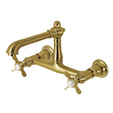 Essex Two-Handle 2-Hole Wall Mount Bathroom Faucet