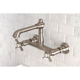 Essex Two-Handle 2-Hole Wall Mount Bathroom Faucet