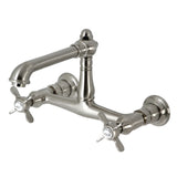 Essex Two-Handle 2-Hole Wall Mount Bathroom Faucet