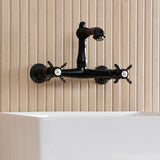 Essex Two-Handle 2-Hole Wall Mount Bathroom Faucet