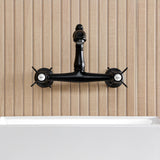 Essex Two-Handle 2-Hole Wall Mount Bathroom Faucet