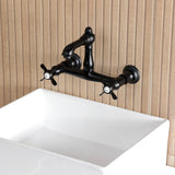 Essex Two-Handle 2-Hole Wall Mount Bathroom Faucet