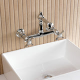 Essex Two-Handle 2-Hole Wall Mount Bathroom Faucet