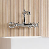 Essex Two-Handle 2-Hole Wall Mount Bathroom Faucet